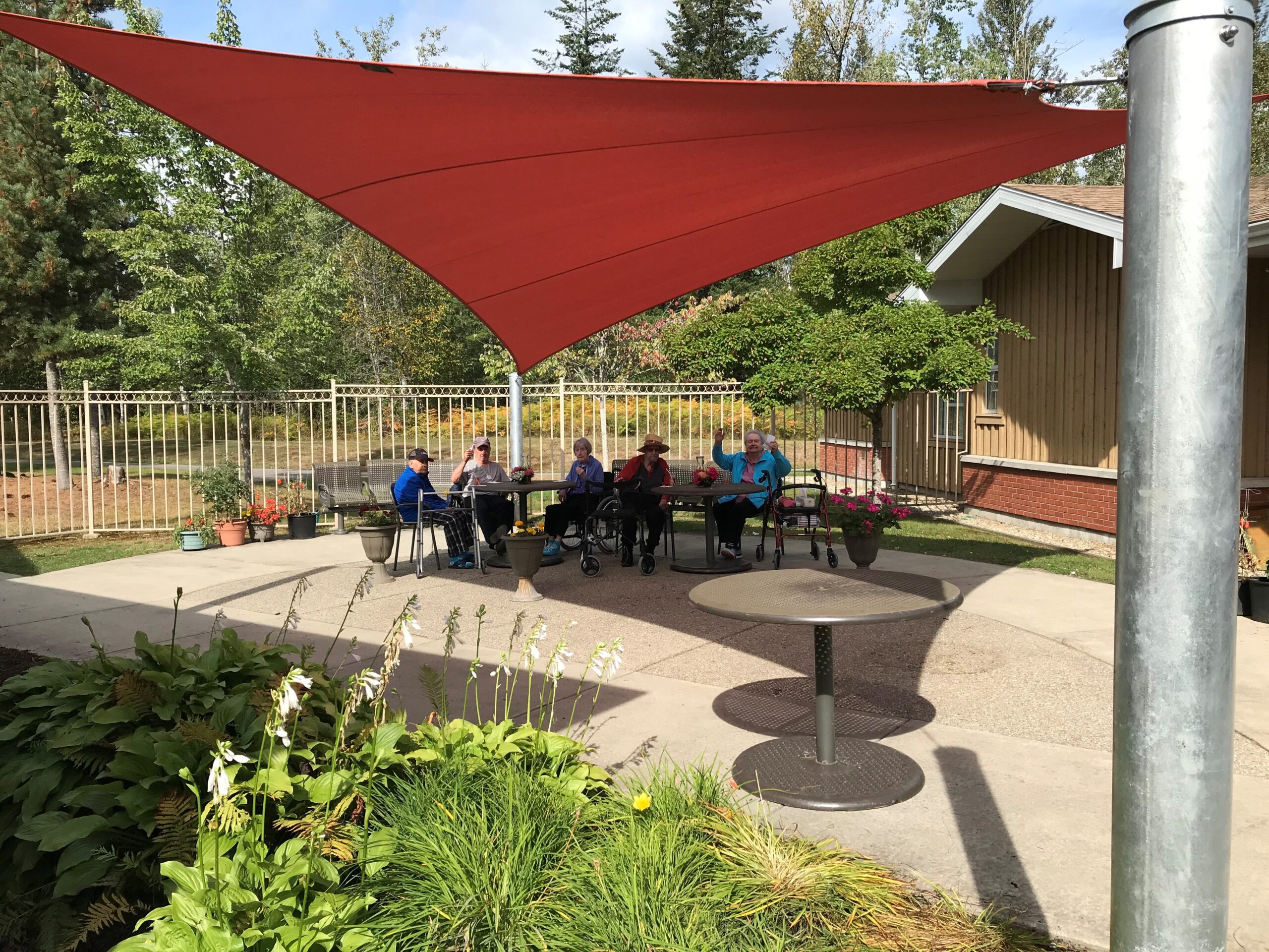 New Shade Sail for Mt Cartier Court, Revelstoke